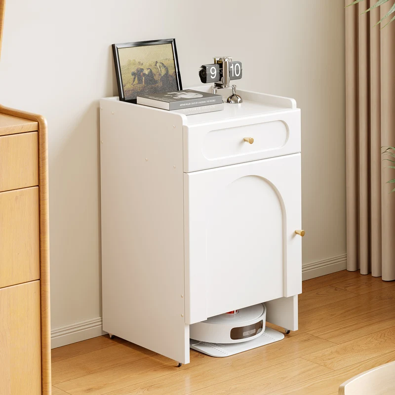 

Sweeping robot shelf household living room storage cabinet stone cloud station cabinet movable cabinet