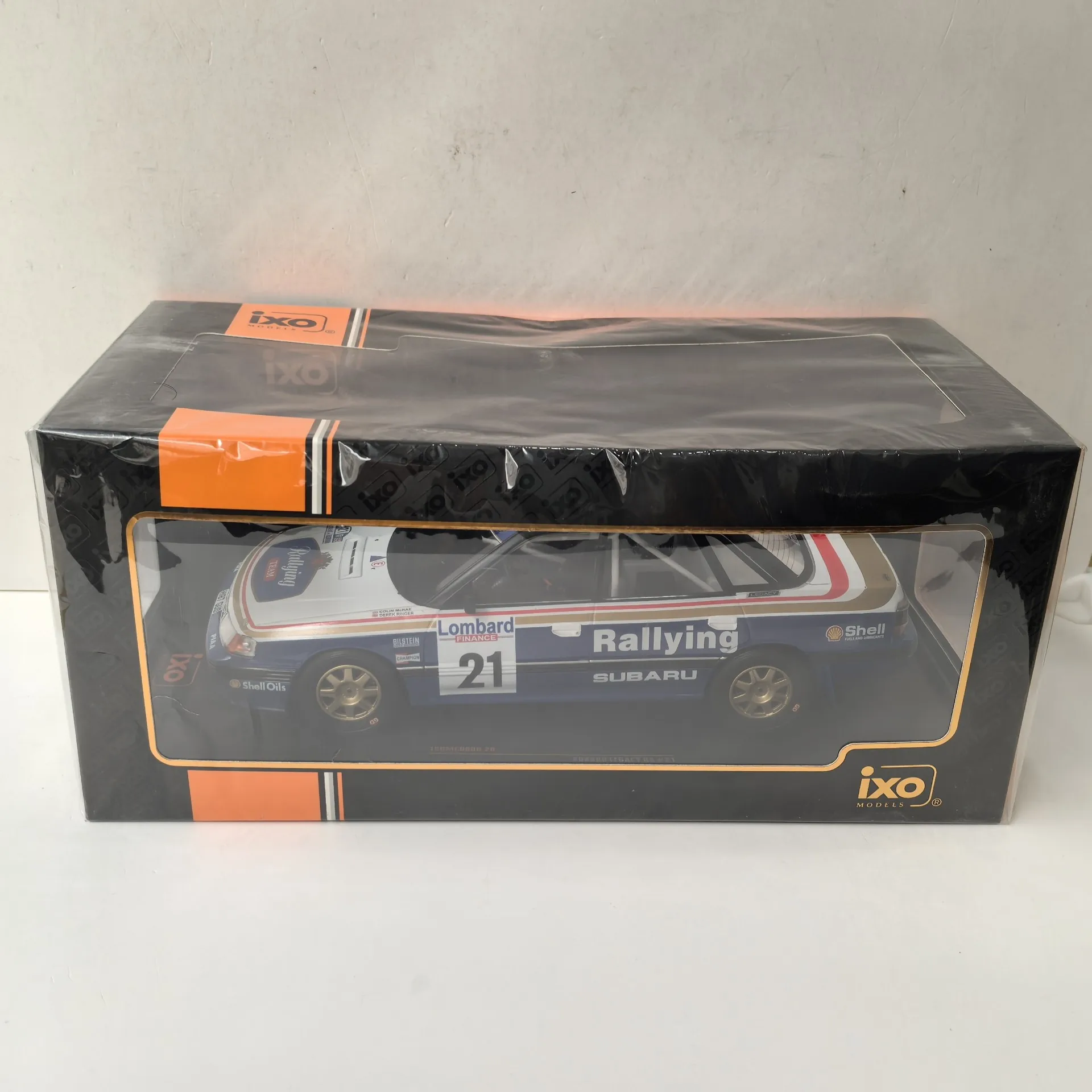 IXO 1:18 مقياس سوبارو RS # 21 1991 نموذج سيارة مصنوع من خليط معدني لعبة دييكاست الحلي ألعاب تذكارية قابلة للجمع #5