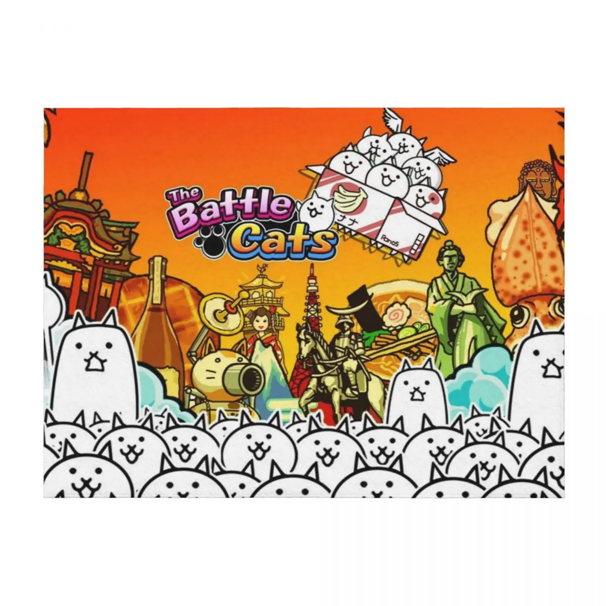 

Battle Cats Throw Blanket for babies blankets and throws warm for winter christmas decoration Blankets