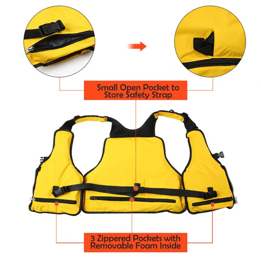

Спасательный жилет с несколькими карманами для плавучей одежды для активного отдыха. Рыболовный жилет с несколькими карманами и светоотражающим эффектом для плавущей.