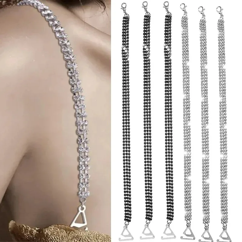 Sexy Rhinestone Women Bra Straps Elegant Crystal Bra Shoulder Strap Anti-light Off-the-shoulder Underwear Straps Accessories