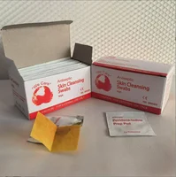 Toallitas húmedas desinfectantes con yodo, suministros de primeros auxilios o para limpiar y desinfectar heridas y abrasión al viaje.