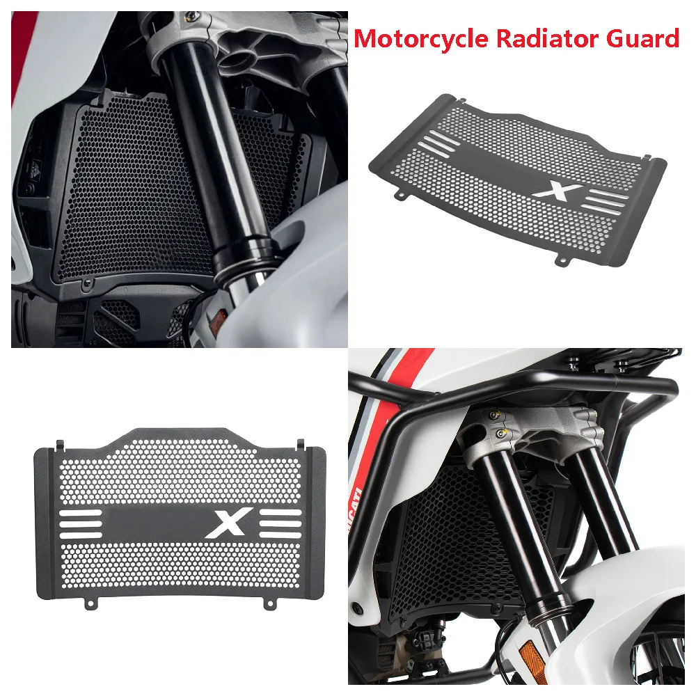 

Fits for Ducati DesertX Adventure DESERT X Desert-X ADV 2023-2025 Motorcycle Radiator Guard Cooler Logo Grille Protector Cover