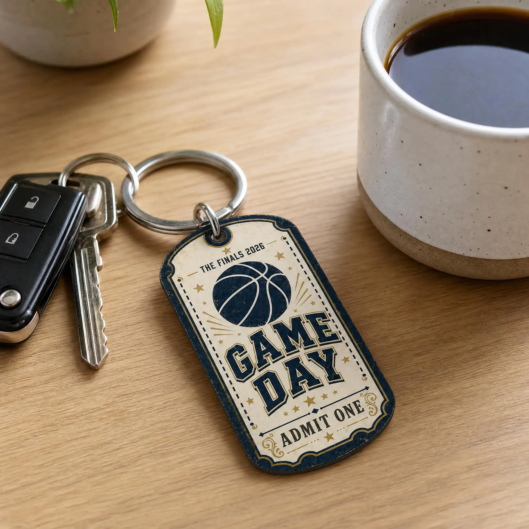 Llavero con Forma de Boleta de Baloncesto, Portátil, Regalo para Fanáticos del Deporte, Mercancía para Entusiastas del Baloncesto