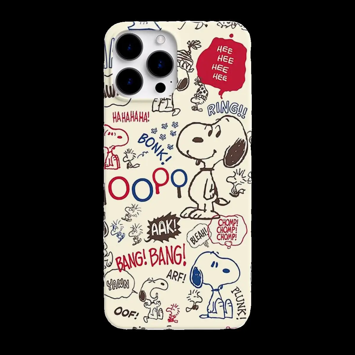 Snoopy Anti Fall Protective Shell Apple 15Pro Graffiti Phone Case Iphone 14 Promax Apple Phone Protective Case