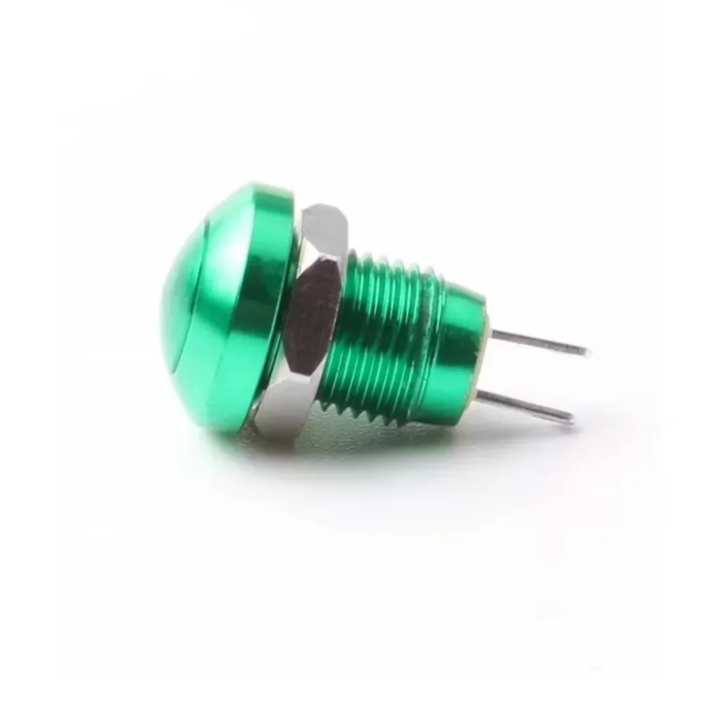 1Pc Metal Push Button Switch 8mm Self-Reset Momentary Push Button Waterproof Dome Point Switch