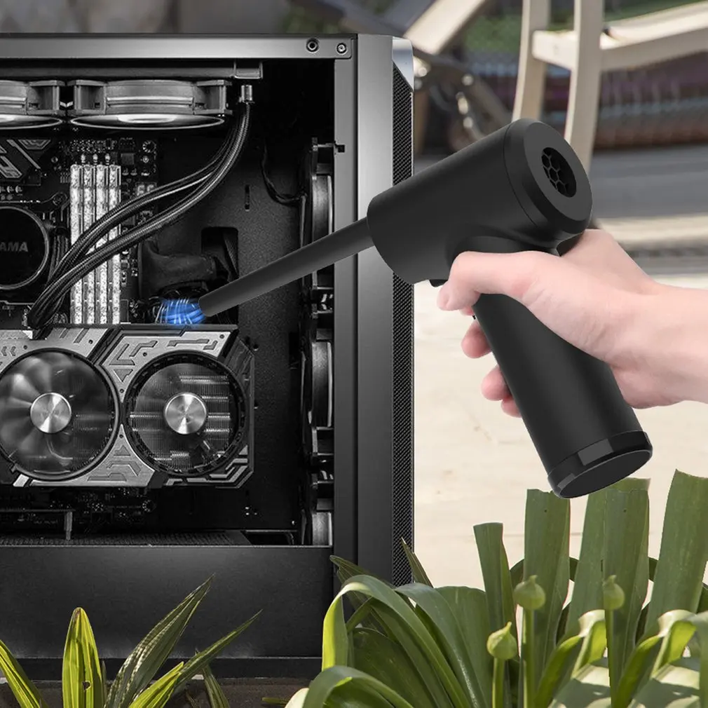 منظف بالهواء 45000 RPM اللاسلكي منفاخ الهواء المضغوط الكهربائية اللاسلكية منظف بالهواء لوحة مفاتيح الكمبيوتر كاميرا نافض الغبار