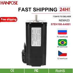 Closed Loop Servo Driver 57EH100A4001 NEMA23 4.0A 3.3N.m 57x100mm for 3D Printer Robot Foam Plastic Meta nema23 Stepper Motor