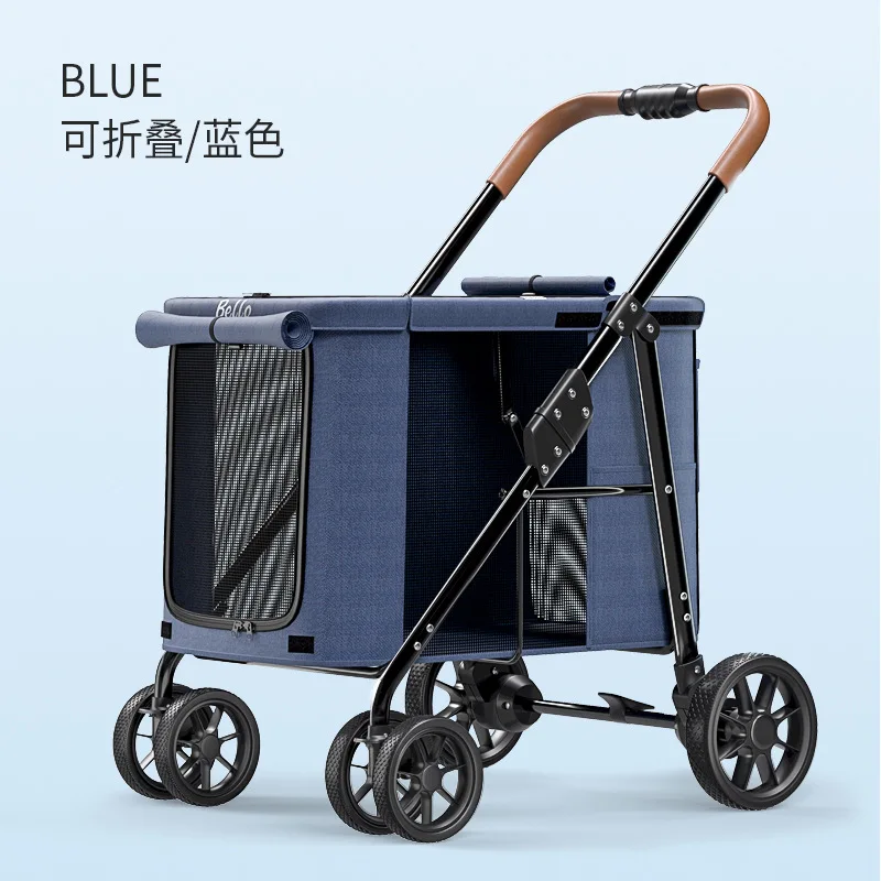 Multiple pet carts, big dogs, dog carts, folding large space, 60 kg for going out for use.