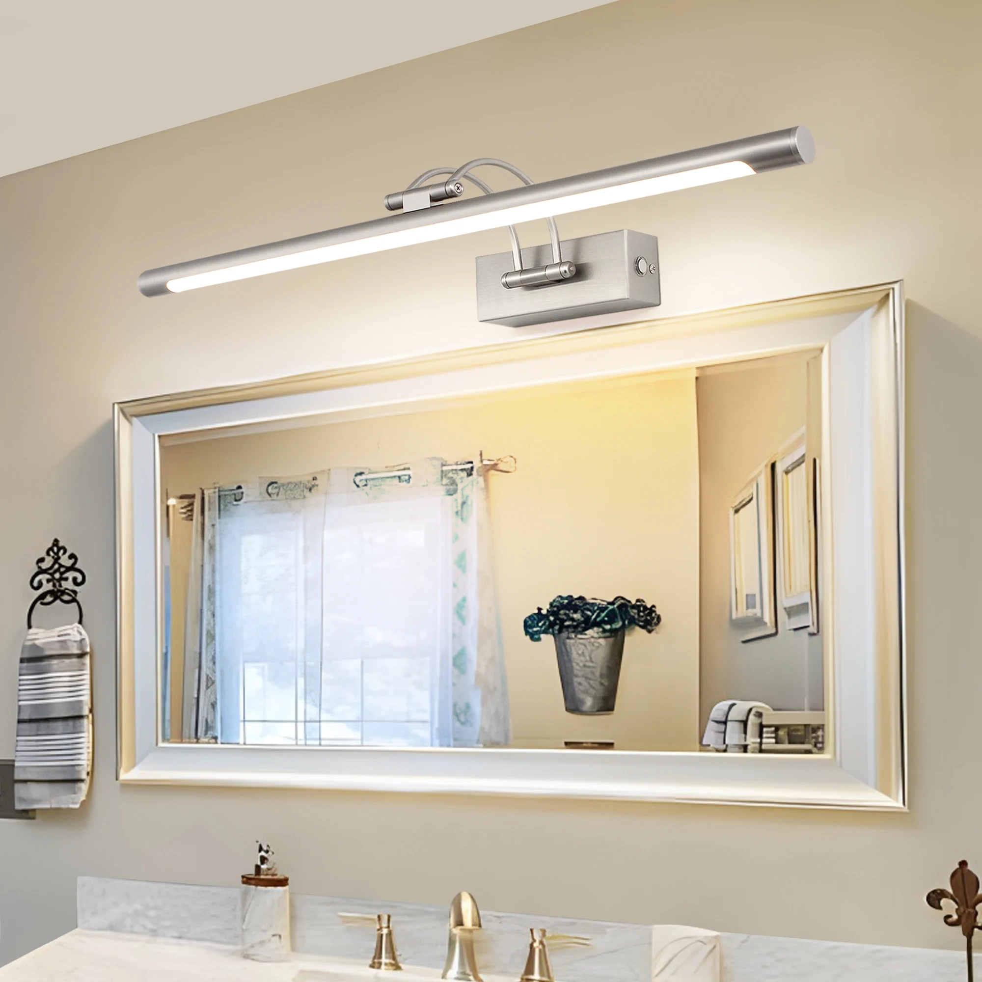 ip44 bathroom led mirror lamp 270° bathroom led light 60cm wall lamp for the bathroom above a mirror