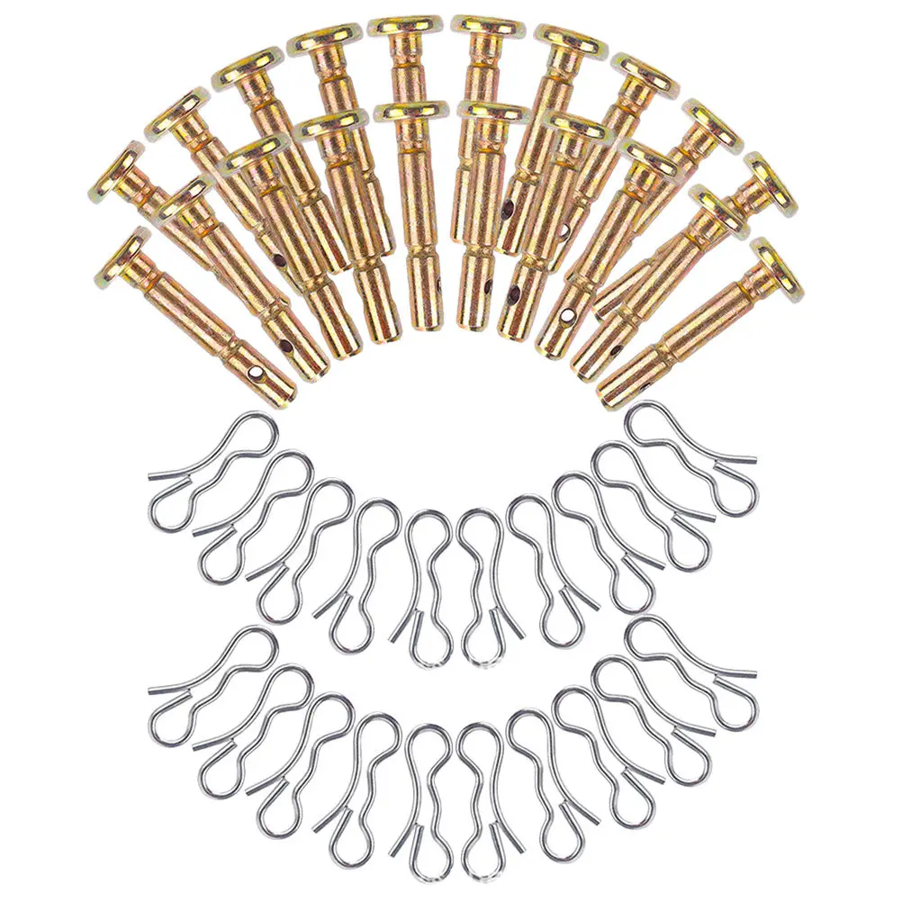1Set Heavy Duty Shear and Cotter Pin Set Stainless Steel Replacement Parts for Snowblower Snow Thrower Snow Blower Metal Shear