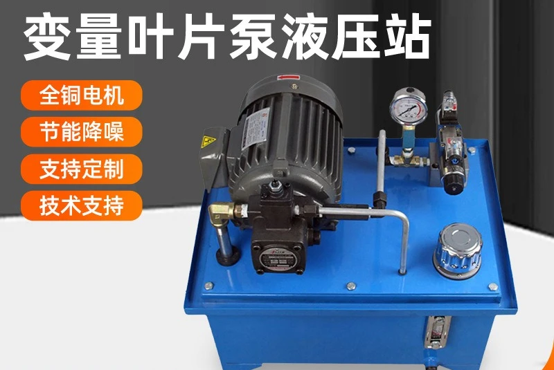 Small hydraulic system energy saving variable vane pump