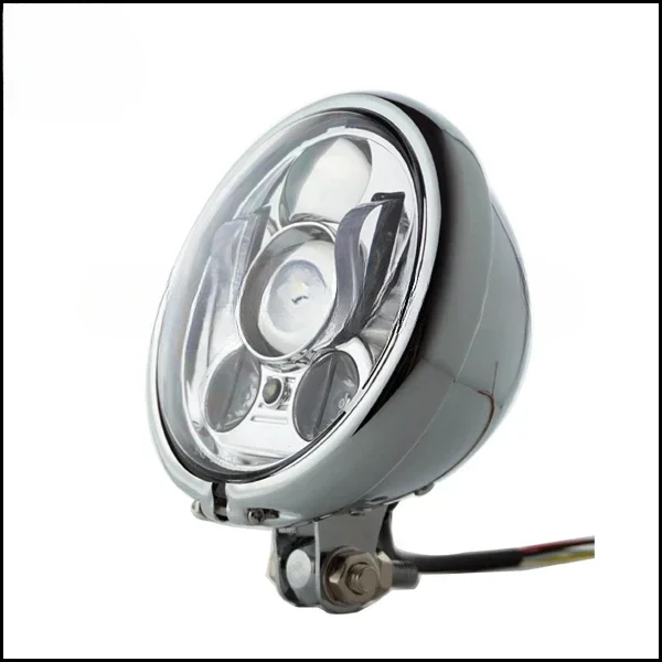 Retro Style Chrome 5.75'' Motorcycle LED Headlight for Hondas Sportster