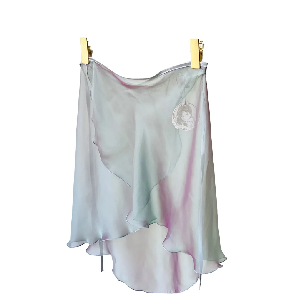 تنورة باليه قصيرة مذهبة الخيال الرمادي المرأة تنورة رقص الجمباز ممارسة تنورة الكبار المرأة الغنائية تنورة