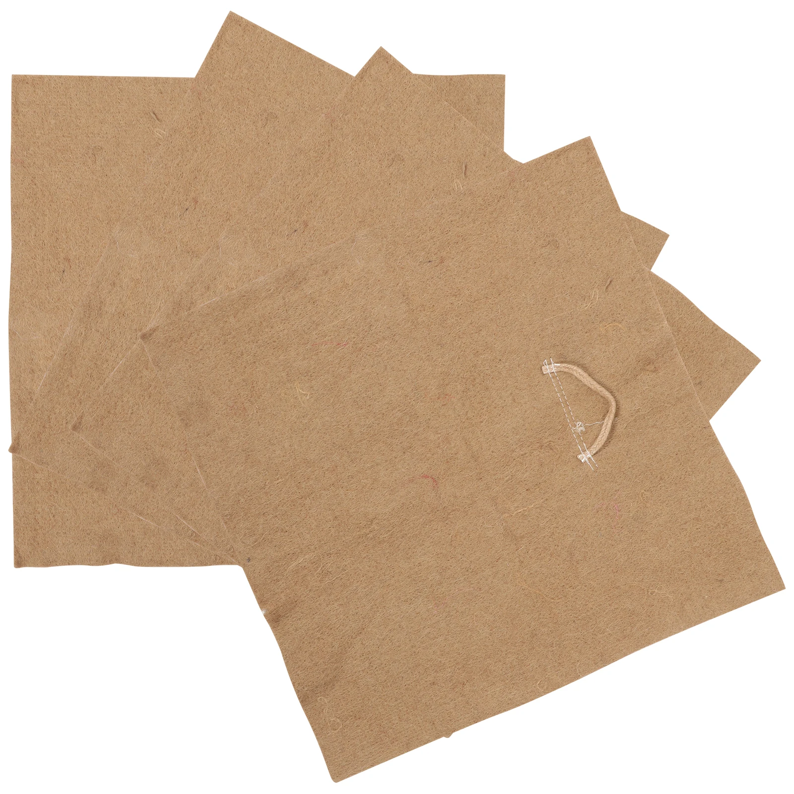 

4 Pcs Jute Growing Pad Microgreens Seed Paper Moisturizing Tray Mats for Square Watering Germination Plant Seedlings