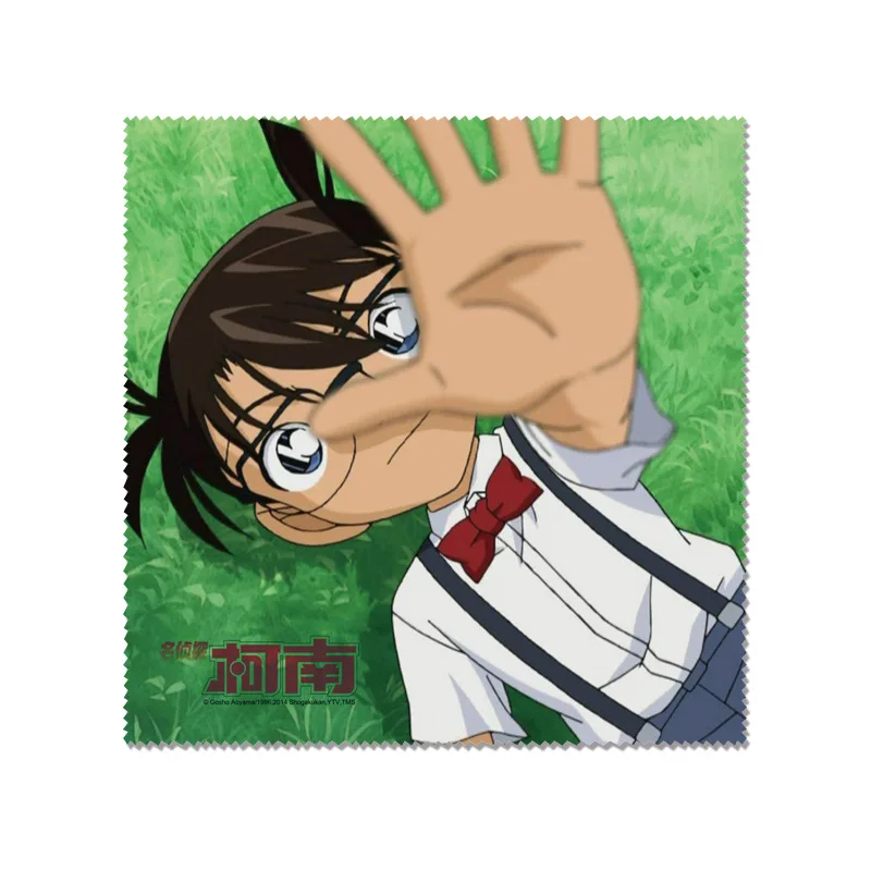 Kaitou Kiddo Glasses Cloth Anime Haibara Ai Square Glasses Wipes Lens Cloth Defogger Eyeglasses Accessoriess Cleaning Cloths