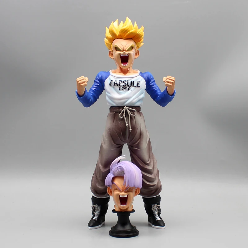 26cm Dragon Ball Gk Shonen Torankusuanime Figure: Future Battles Dual Head Swap Model Decoration Toys Children'S Halloween Gifts