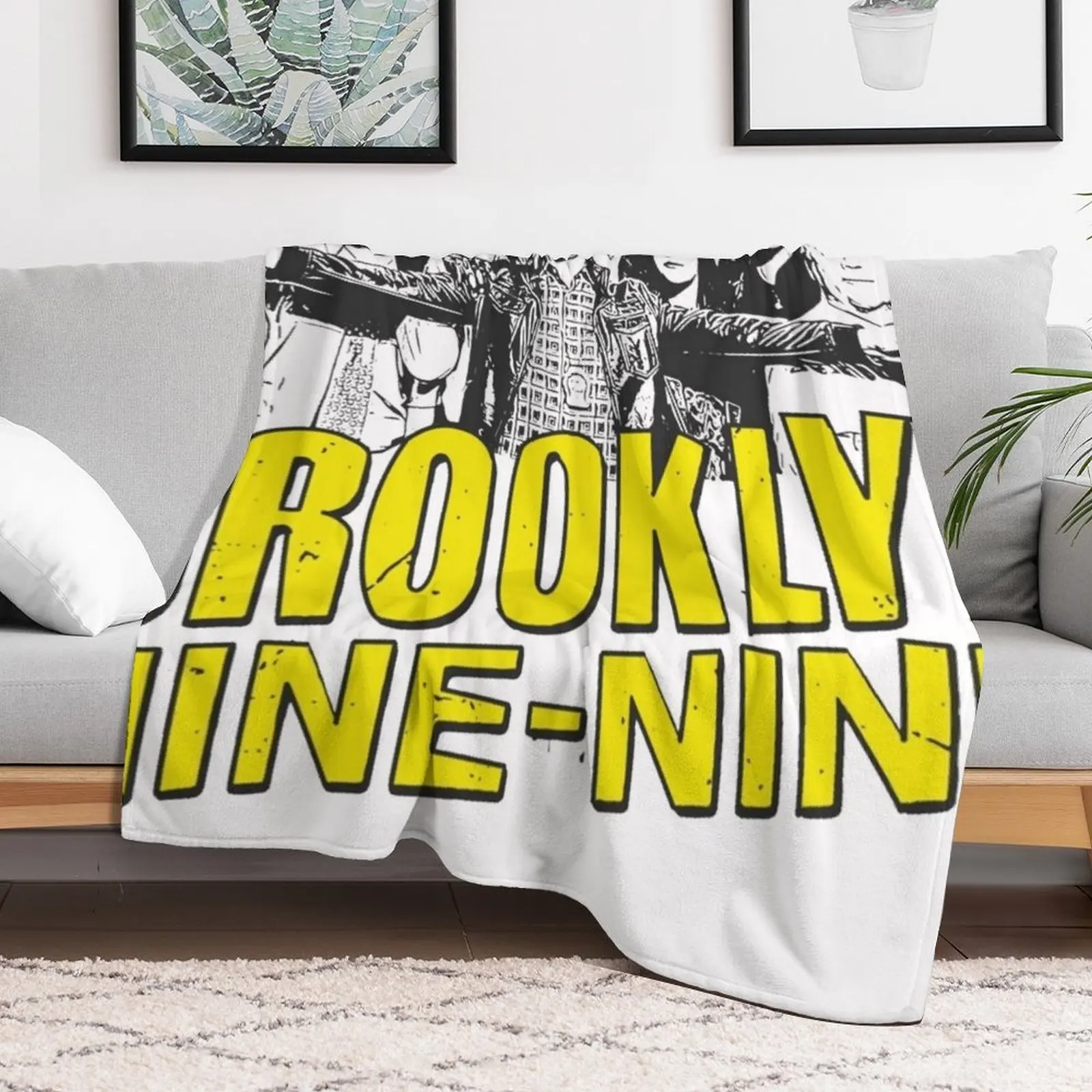 Brooklyn 99 crew logo Throw Blanket Plush Cute Heavy Blankets