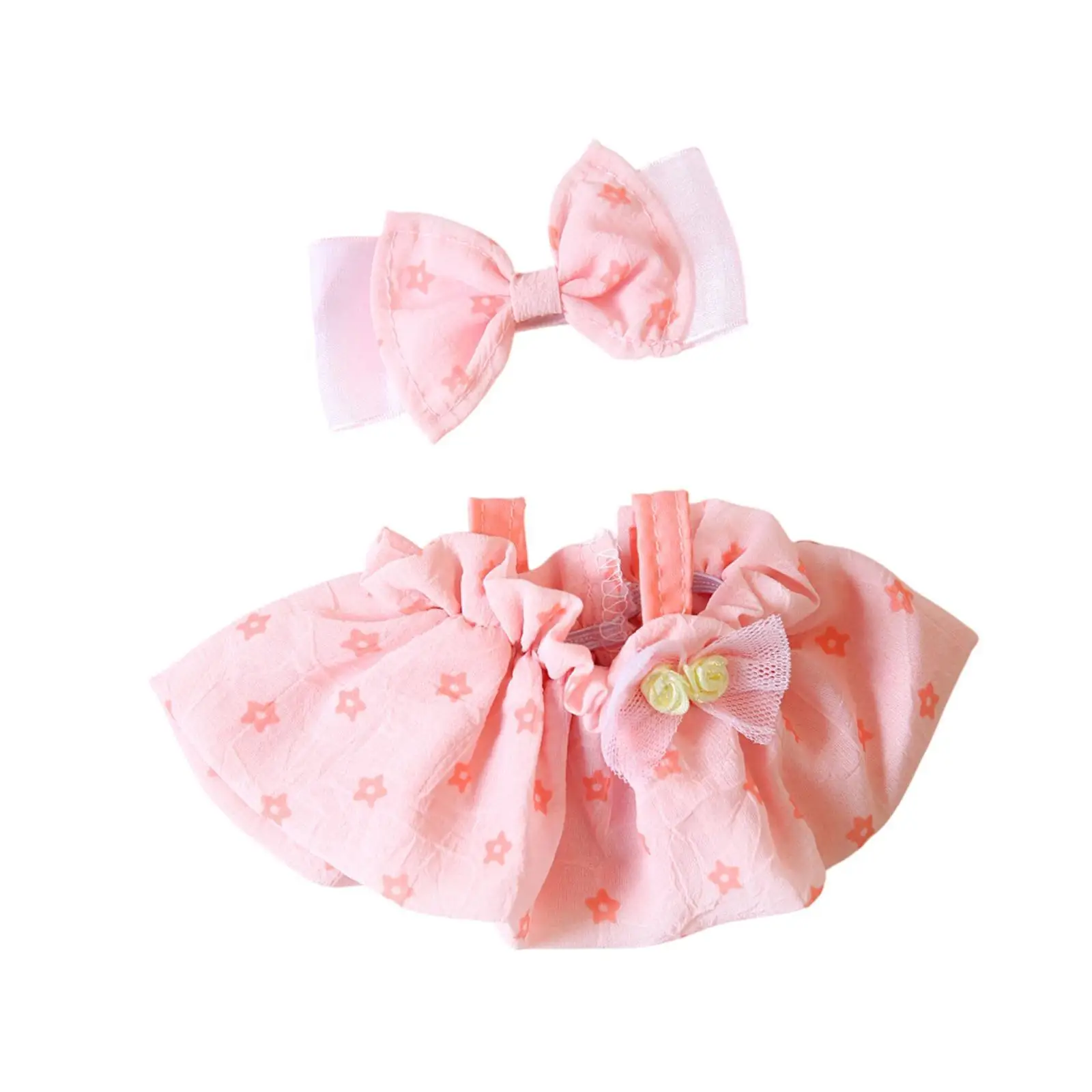 Adorable Plush Doll Outfit Plush Toy DIY Doll Toy Handmade Clothing Plush Doll Accessory Doll Clothing for Little Girls Gift