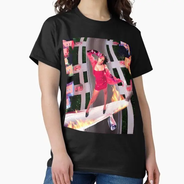 تيت ماكراي أنثى المغنية شارع العليا الرجعية الهيب هوب نمط مطبوعة فضفاضة القطن الخالص قصيرة الأكمام تي شيرت للرجال والنساء