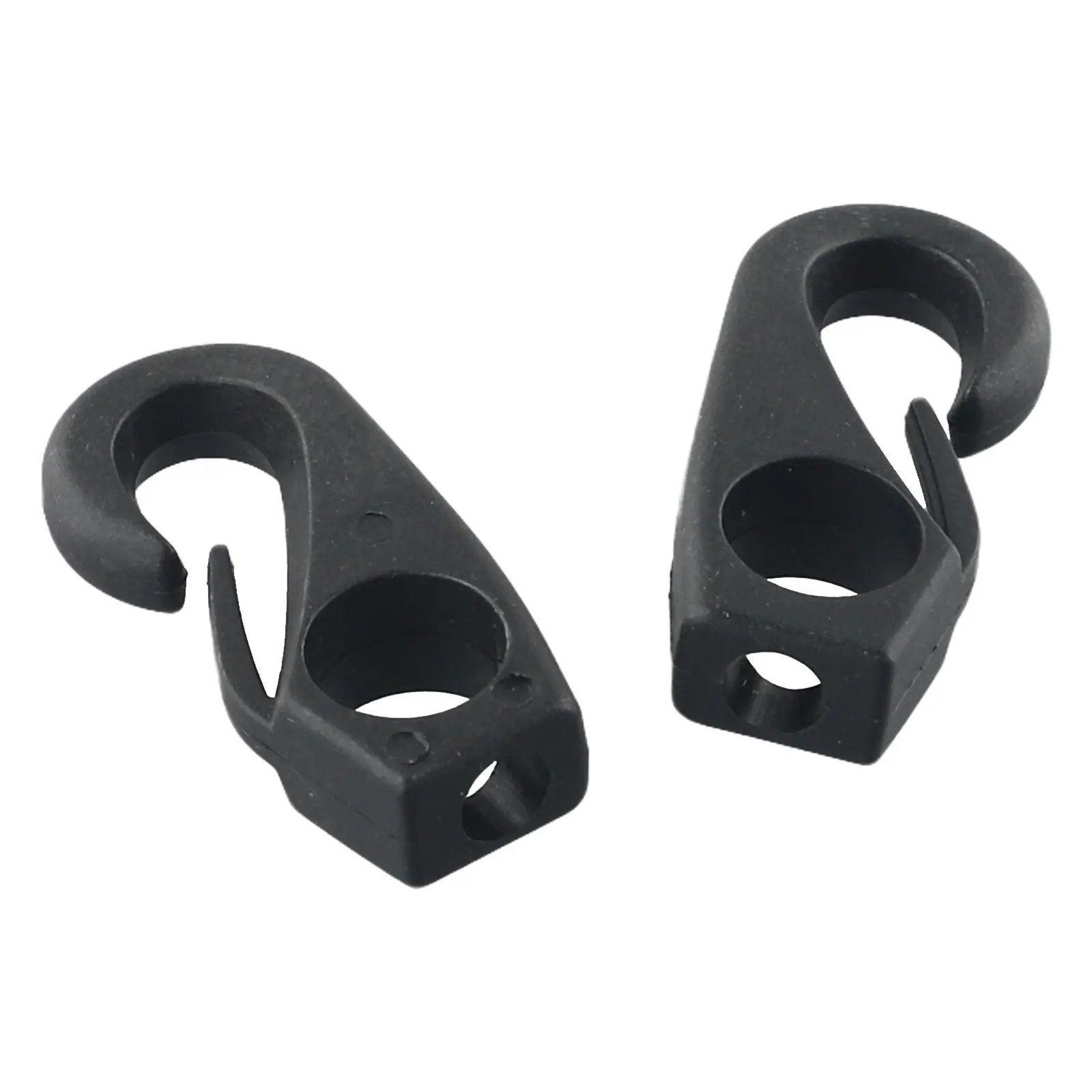 10 Pieces Nylon Bungee Cords with Snap Hooks for Kayak, Canoe and Boat Tie Down Clips Suitable for Cables Under 6mm Diameter
