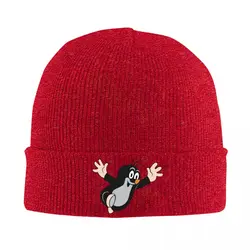 Mole Happy Hat Autumn Winter Beanie Fashion Krtek Little Maulwurf Cute Cartoon Caps Unisex Bonnet