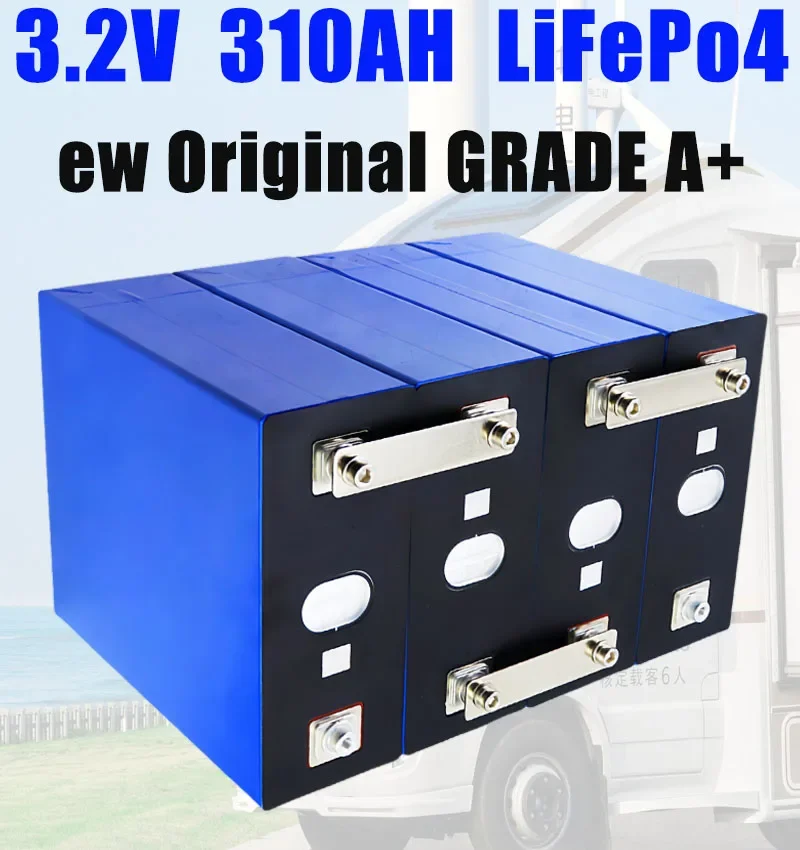 1-16 sztuk 3.2V 310Ah LifePO4 bateria DIY 12V 24V 48V nadaje się do łodzi elektrycznej RV wysokiej jakości akumulator klasy A