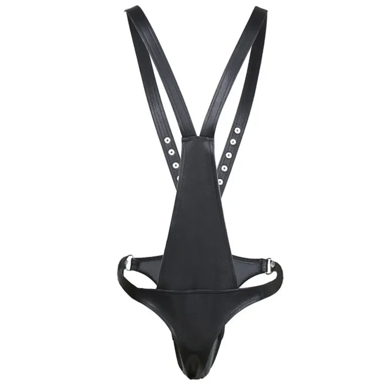 BDSM Gay Penis Pouch Leather Harness Men Open Crotch Full Body Bondage Clothes Sexy Party Clubwear Chest Harness Belts for Men