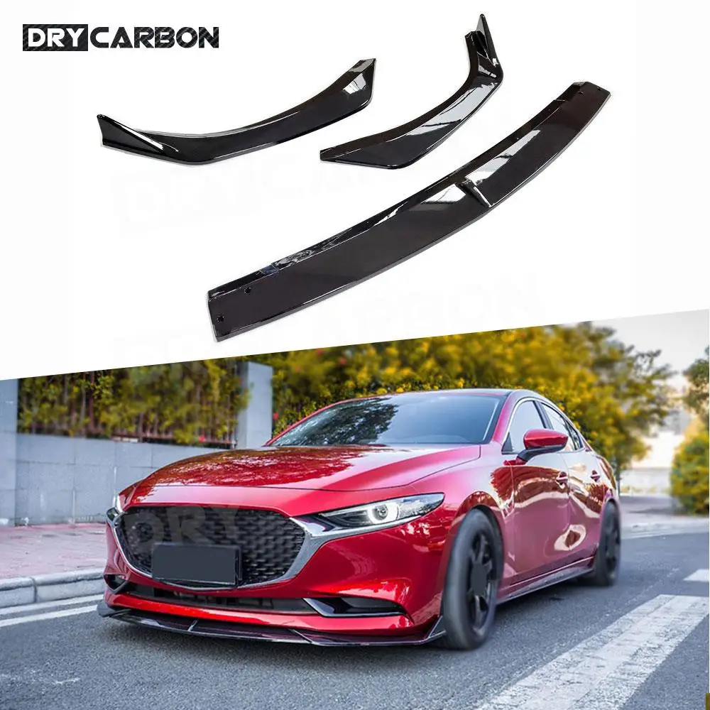 

Car Front Bumper Lip Guard Trim Styling Guard Chin Aprons Spoiler Splitters Body Kit Diffuser Accessories for MAZDA 3 Axela 2020