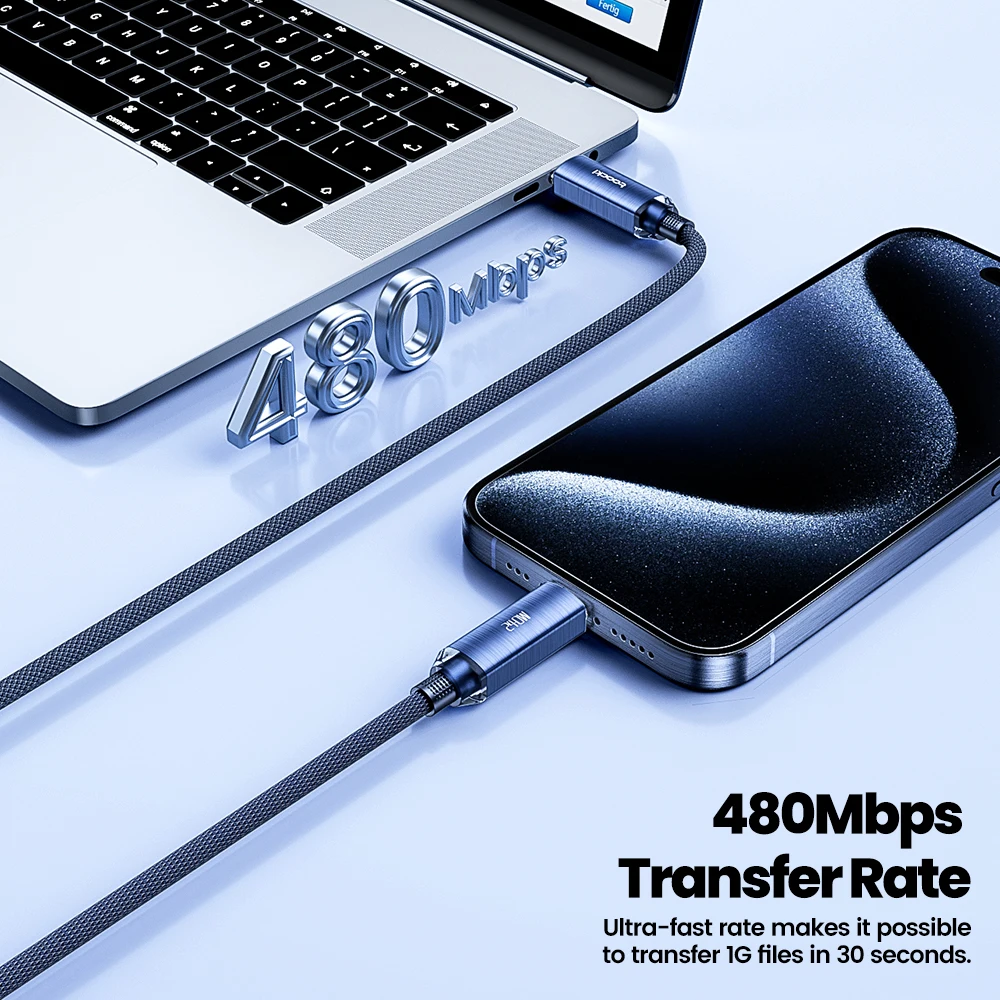 Toocki 240 واط USB C إلى USB نوع C كابل PD3.1 5A كابل شحن سريع آيفون 15 شاومي سامسونج S23 هواوي Oneplus ماك بوك #5