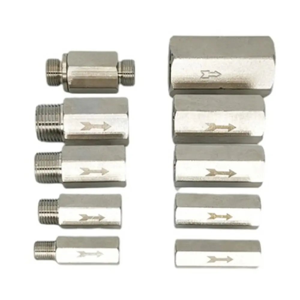 

Air Valve Pneumatic Check Valve 1/8" 1/4" 3/8" 1/2" Hexagonal Control Valve Brass Male Female Pipe Fitting Water Gas Oil