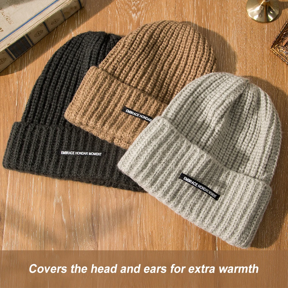 Yün Örgü Şapkalar Elastik Bere - Knit Beanie Hat Warm incelemesi ve fiyatı