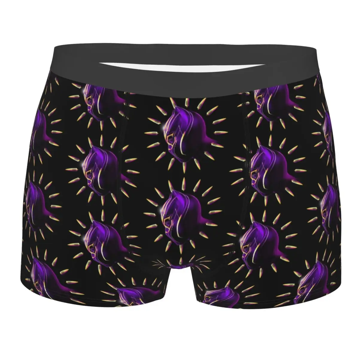 

Custom Black Panther Movie Underwear Male Print Boxer Shorts Panties Briefs Soft Underpants