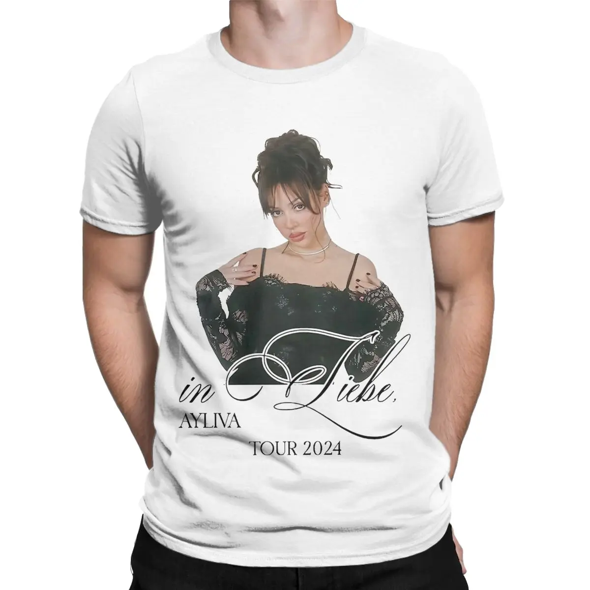 Ayliva Liebe Tour 2024 T Shirt Apparel Men Women's Pure Cotton Funny Singer Pop Music T-shirt Short Sleeve Cloth Graphic Printed