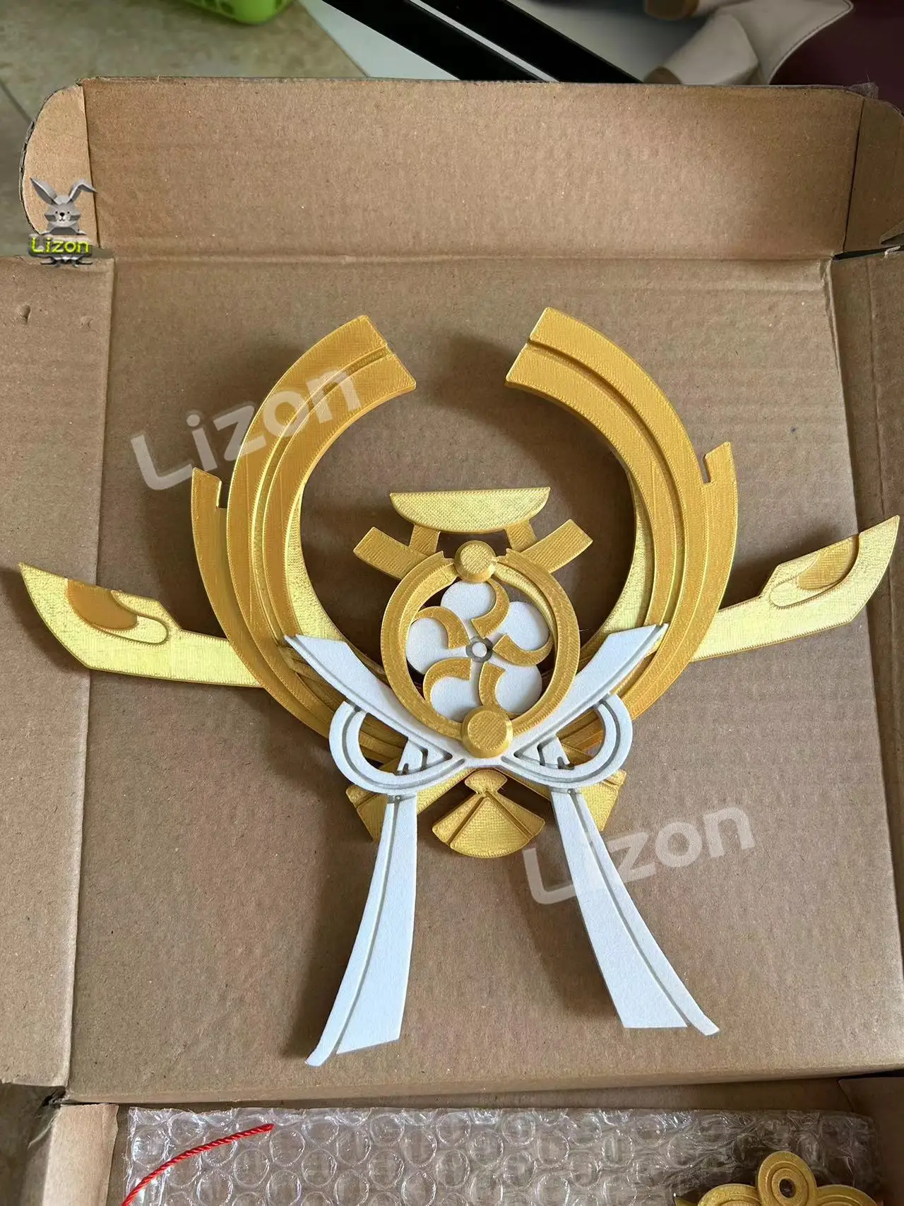 Genshin Impact Yae Miko Cosplay Weapon Prop Kagura's Verity Accessories Earrings Headwear Set 3d Printing