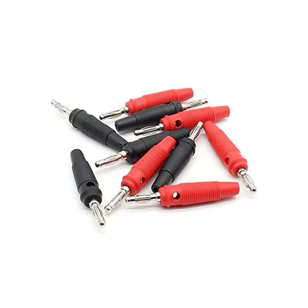 

10PCS High Current Screw Type 4mm Banana Plugs 32A Stackable Connector Speaker Cable Adapter Banana Terminal Connector