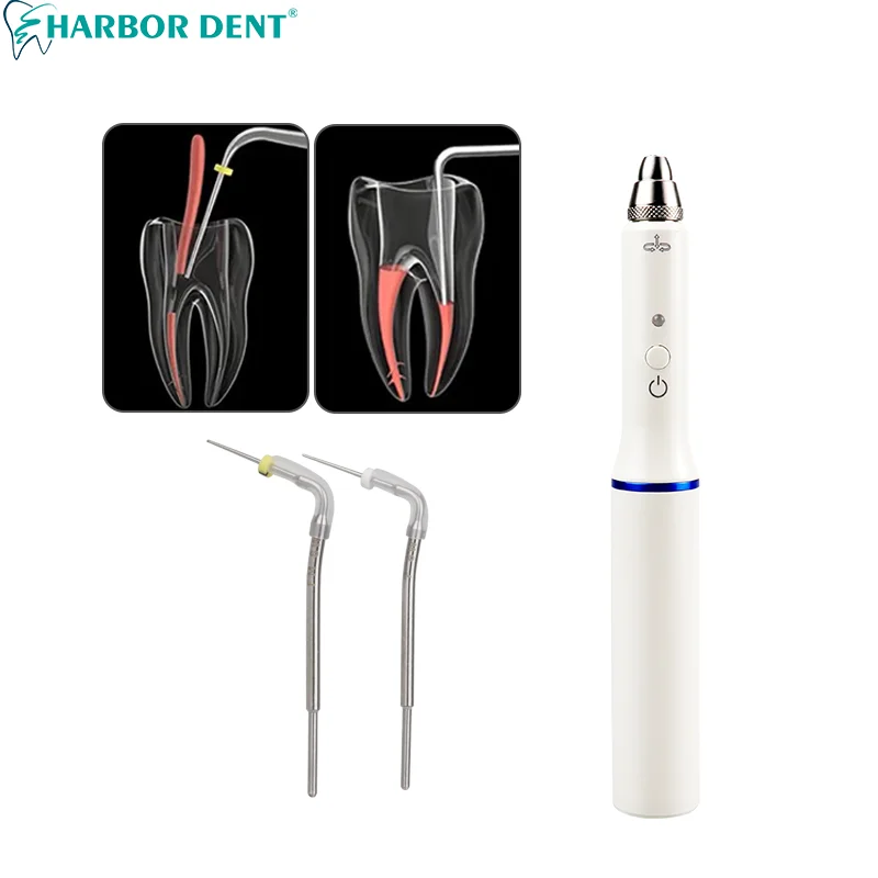 Dental Hot Melt Gutta Percha Flling Pen Cordless Wireless Obturation System Heat Pen +2 Tips 3s Heating Endodontic Root Tools