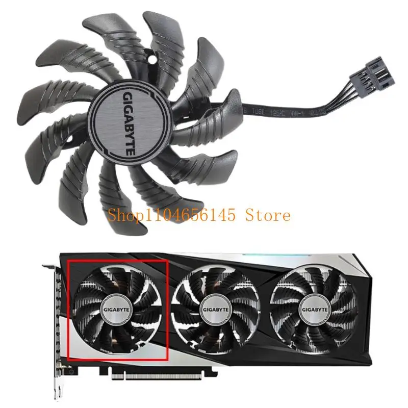 

5ASD 78 мм графическая карта охлаждение VGA FAN PLD08010S12HH 4PIN 12V FAN FAN для 3050 3060 3060TI Gaming OC OC