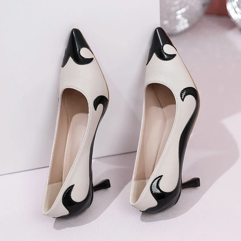 Women Pointed Tip High Heels Elegant Banquet Wedding Shoe Exquisite Dress Work Shoes for Woman Designer High Heels Zapatos Mujer view 3