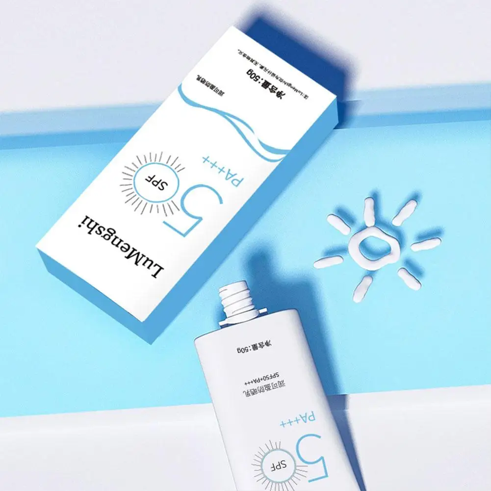 Face Sunscreen SPF50 Face Sunscreen Anti Spot Isolation Skin Moisturizing Sunblock Care Whitening Daily Brightening W5T1