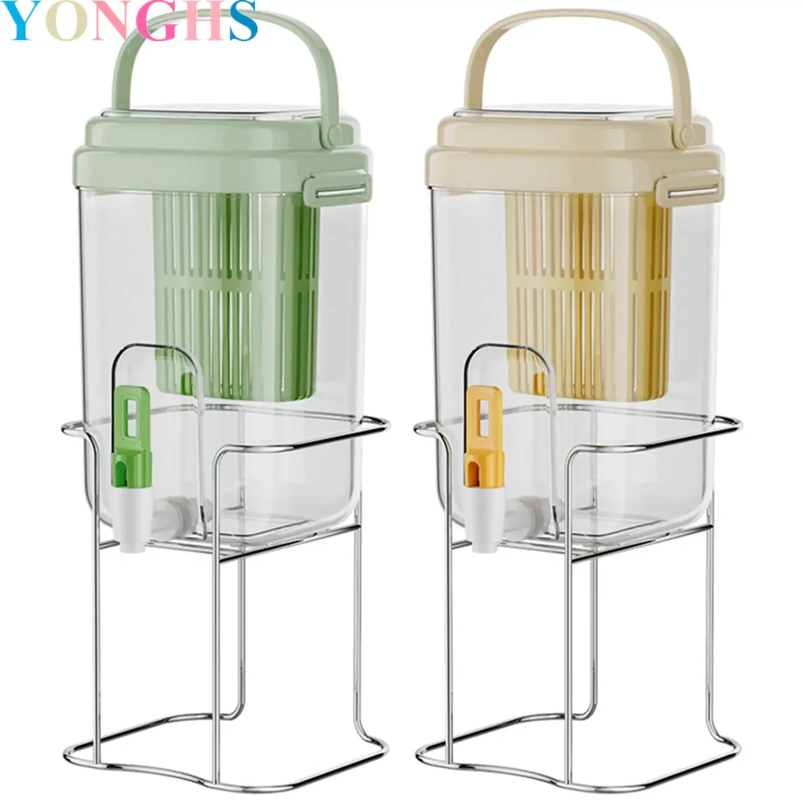 

2L Large Capacity Plastic Cold Water Kettle Jug with Tea Filter Faucet in Refrigerator Beverage Dispenser Beer Water Containers