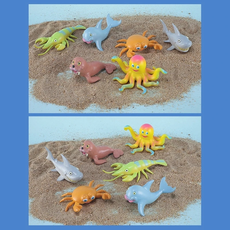 Modello balena realistica animale aragosta per raccolta esposizione 15UB