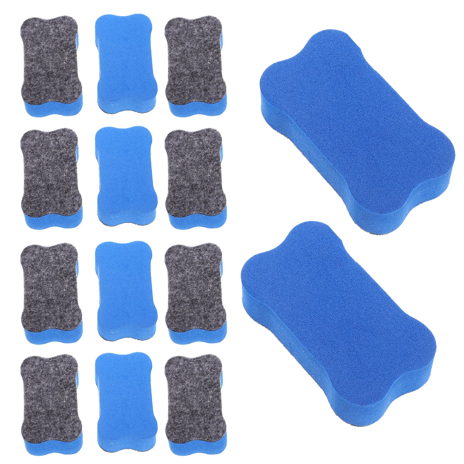 24 шт., ластики для белой доски, фетровая ткань Eva в форме кости, легкий, портативный, моющийся для классной комнаты, школы, офиса, учителя