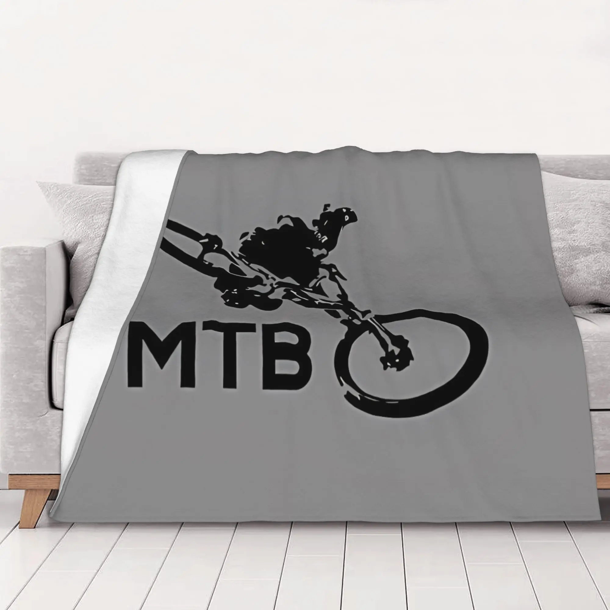 1PC MTB Whip Mountain Biking Mountain Bike MTB home room decorations Winter Blankets for Adults Bedding Home Interior Sofa Knee