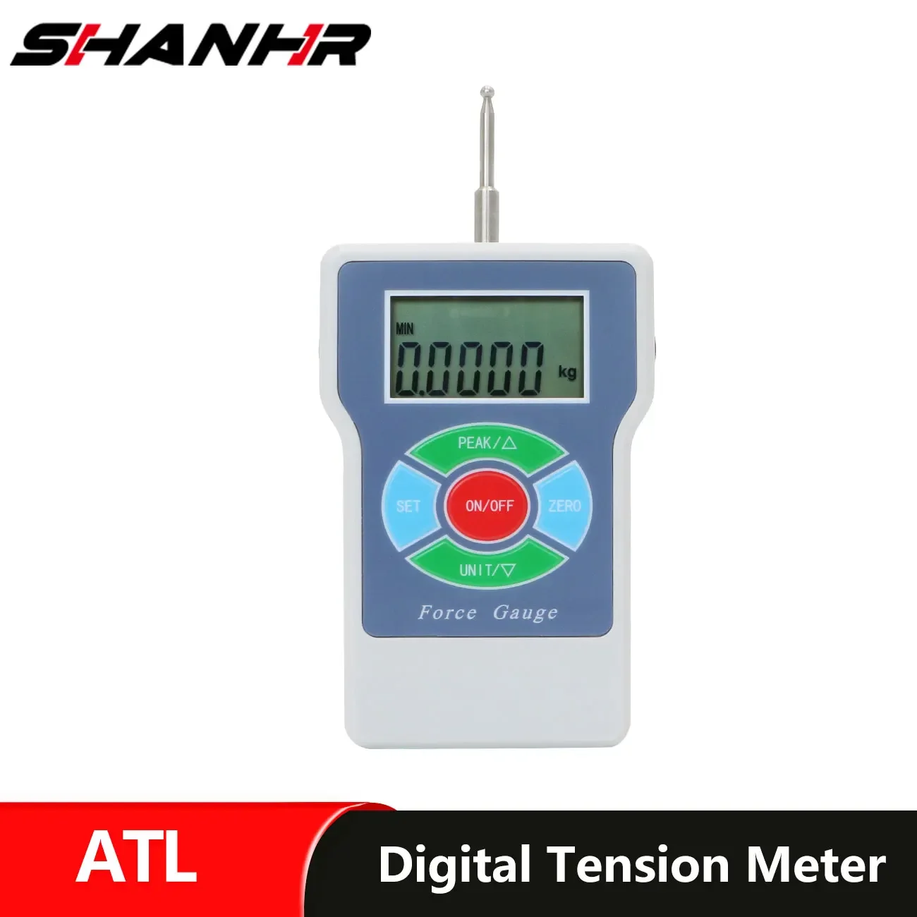 SHANHR ATL Tension Meter Gauge Push Pull Force Measuring Instruments Digital Tension Meter