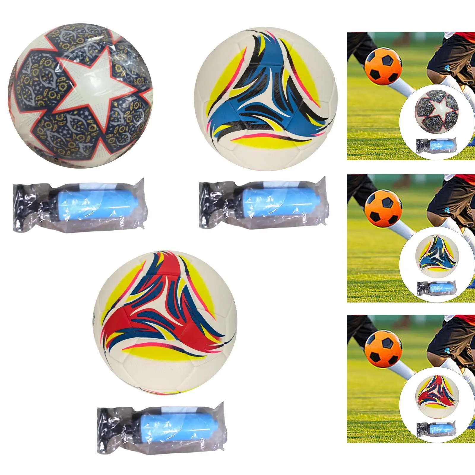 

Soccer Ball Size 5 Football Professional Lightweight Portable Match Ball for