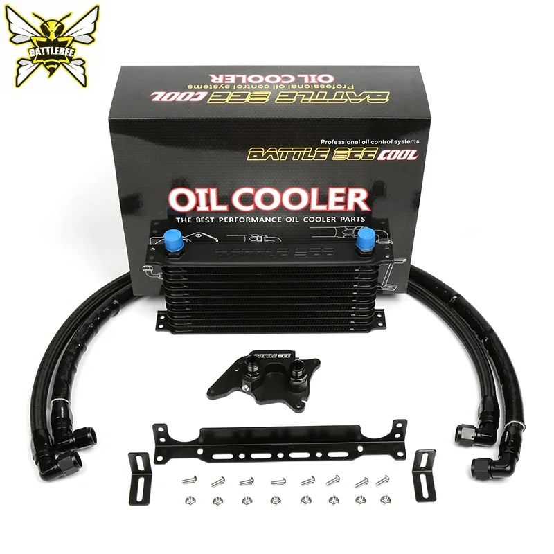 BATTLE BEE Engine Oil Cooler Kit For MINI R56 N14B16 1.6T Engine Oil Filter Cooler Adapter BB-OCK-105