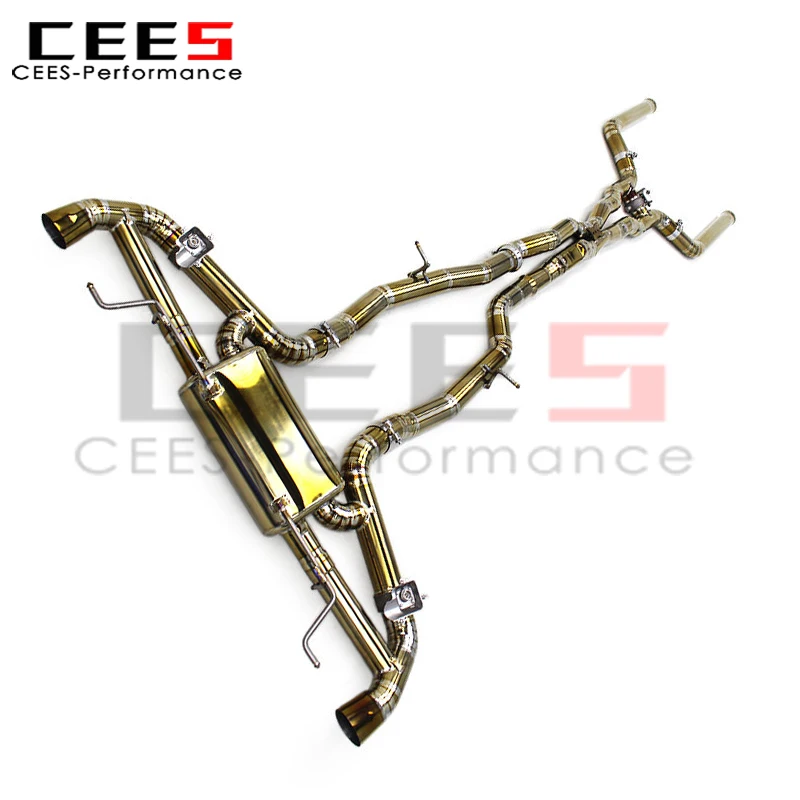 

cees OEM Valve Catback Exhaust Pipe for 2018-2022 Mercedes-Benz GLC63 AMG 4.0T Upgrade Sport Sound Exhaust System