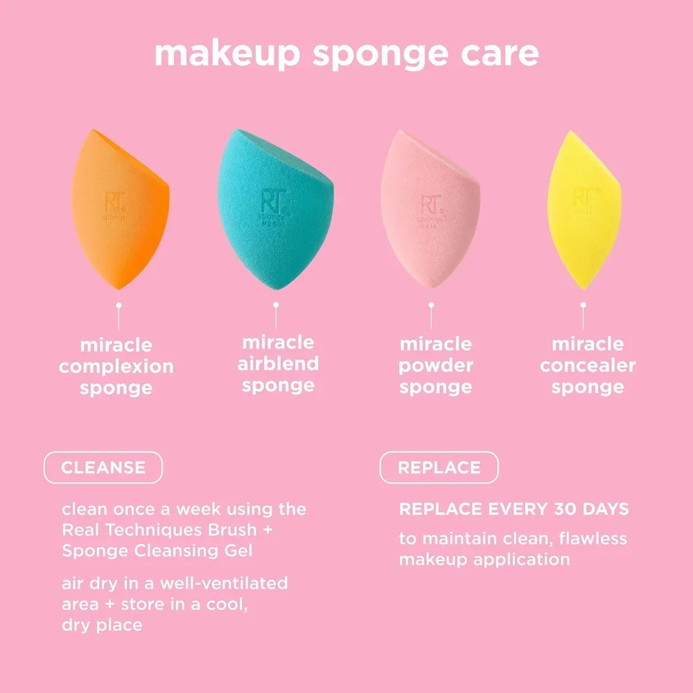Miracle Face Body Makeup Blender Sponge Contouring Seamless Definition Liquid Cream Foundation Cruelty Free Latex Free Foam