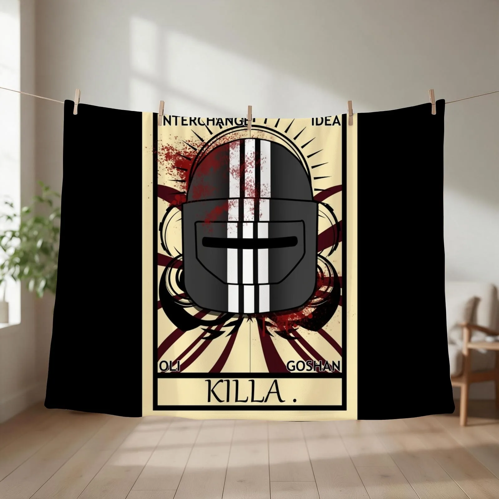 Escape From Tarkov - Bloody Killa Tarot Throw Blanket Beautifuls Bed Blankets Sofas Of Decoration Soft Big Blankets